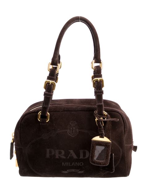 prada scamosciato shoulder bag